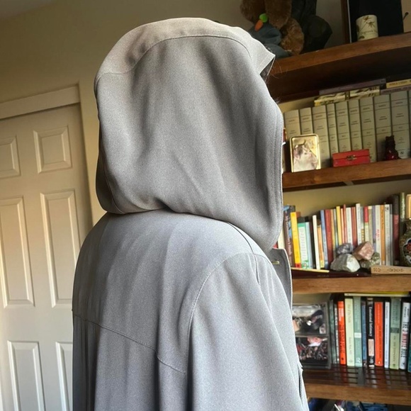 ANNE KLEIN GREY TRENCH COAT - Picture 4 of 4